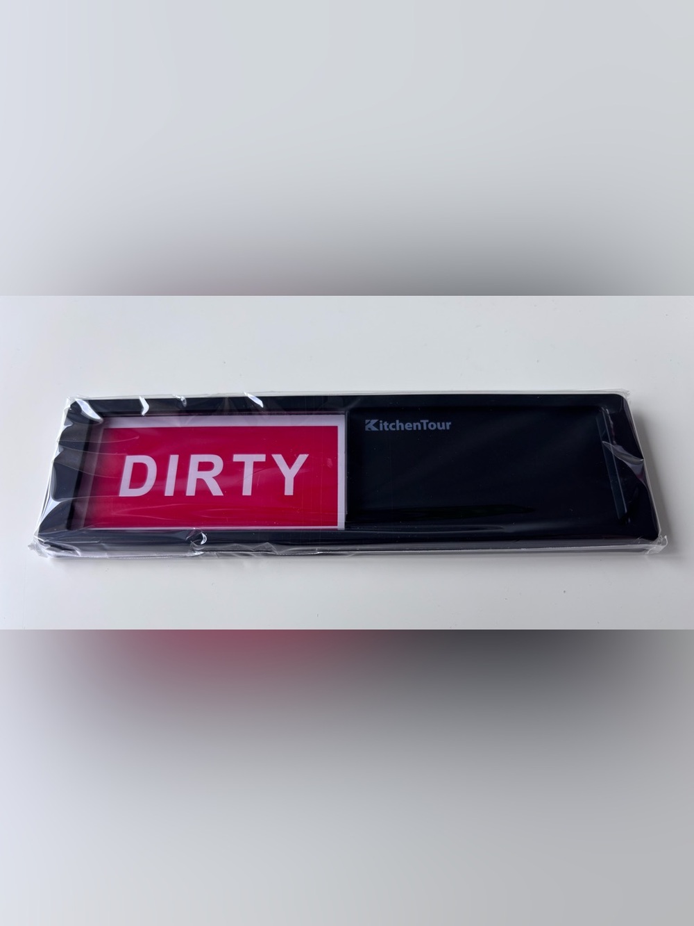 KitchenTour Dishwasher Clean/Dirty Magnet Indicator Sign Black